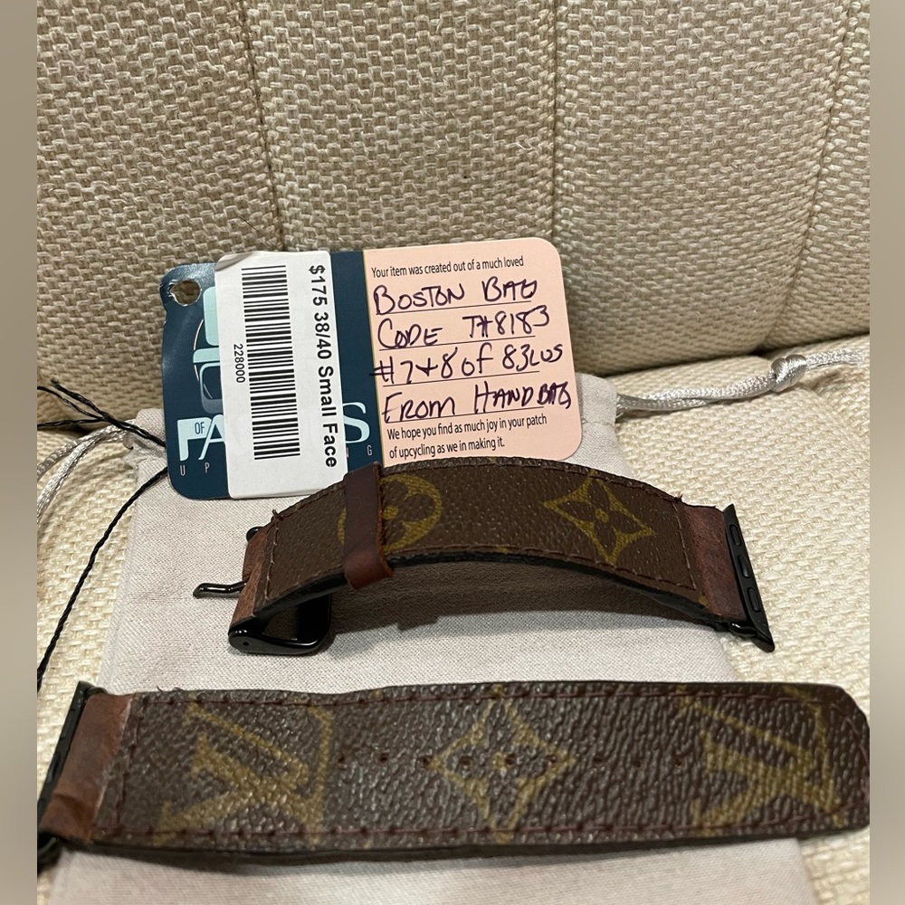 Upcycled Louis Vuitton Apple Watch Band